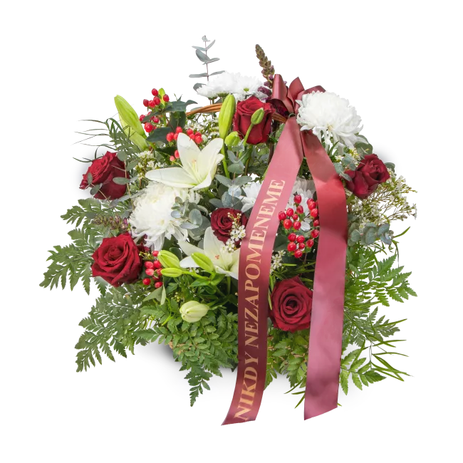 Smuteční květinový koš